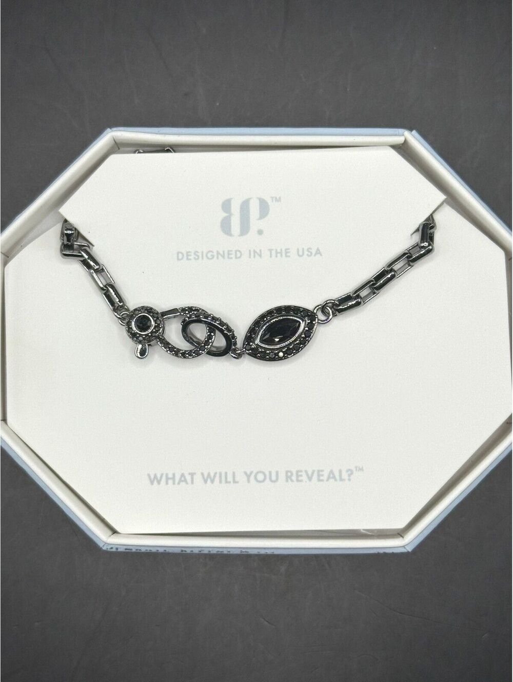 Bomb Party Hematite A Place Called Curve Black Onyx Necklace